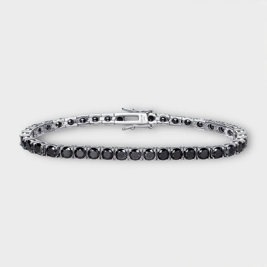 Black Moissanite Tennis Chain